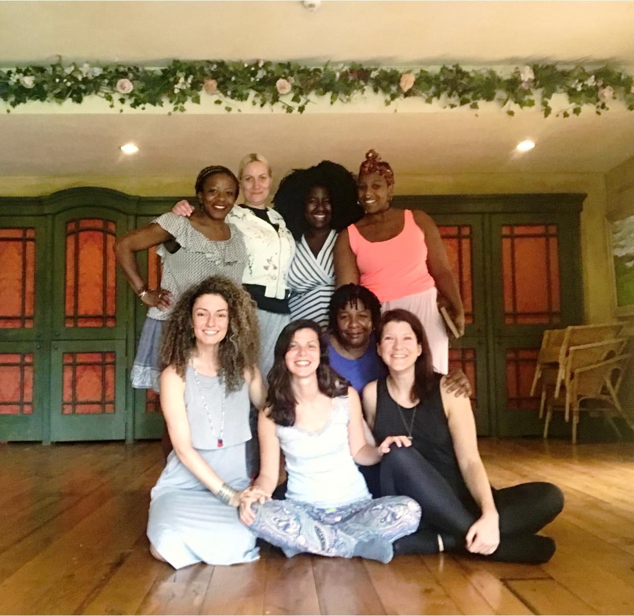 Women gathered together at a Goddess Within retreat